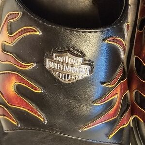 Harley Davidson Flame Side Sandles